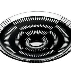 Vista Alegre Catherine Wheel Black Crystal Centerpiece